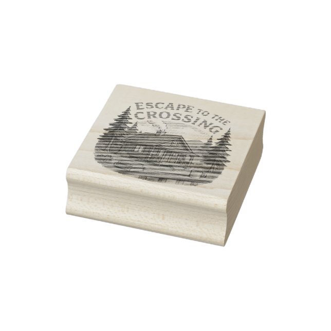 ESCAPE TO THE CROSSING Maggie Sullivan Cozy Cabin Rubber Stamp (Stamp)