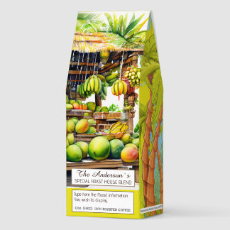 Escape winter blues with our Tropical theme Roasted Coffee