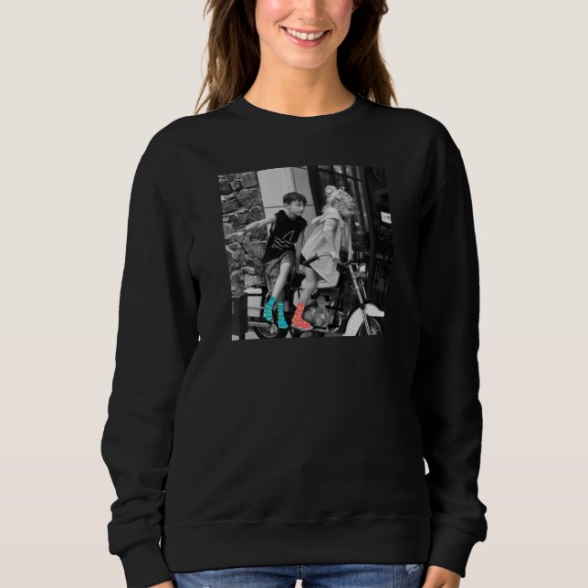 Escape with your socks long sleeve sweatshirt (Front)