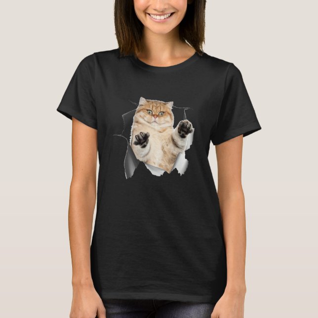 Escaping Cat T-Shirt (Front)