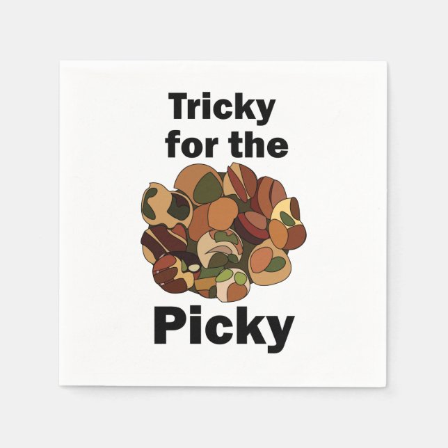 Escargot Tricky for the Picky Funny Party Napkins (Front)