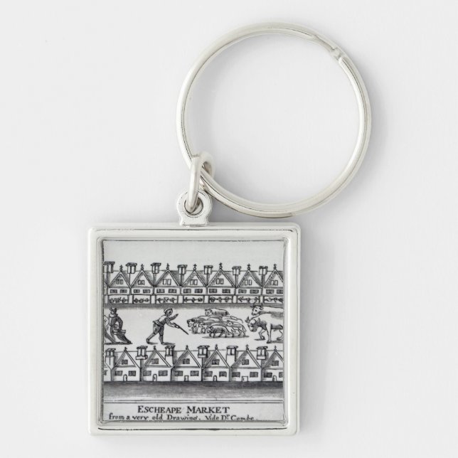 Escheape Market Keychain (Front)