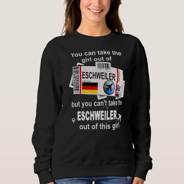 Eschweiler Boarding Pass Eschweiler Girl Eschweile Sweatshirt (Front)