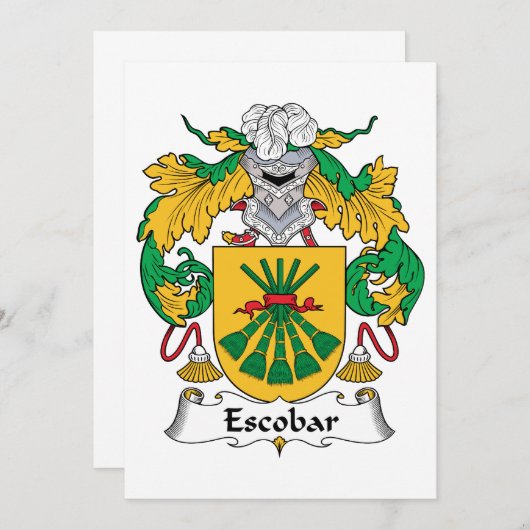 Escobar Family Crest (Front/Back)