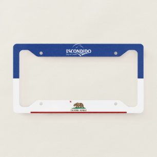 Escondido (California) city flag License Plate Frame