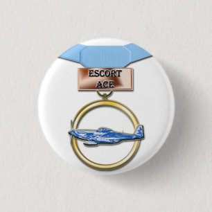 Escort Ace medal button