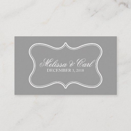 Customizable Escort Card | Featured Business Cards