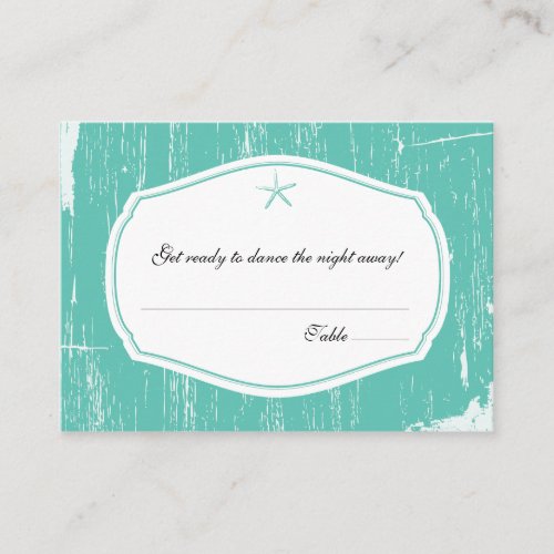 Escort/Seating Card Rustic Starfish Wedding Business Card