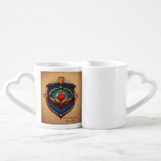 Escudo de Amor: Logotipo enmarcado para Taza