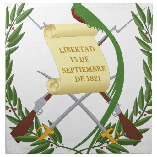 Escudo de armas de Guatemala _ Coat of arms Napkin