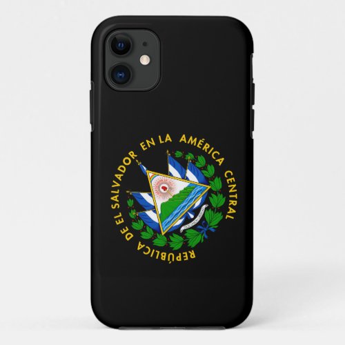 Escudo de El Salvador iPhone 11 Case
