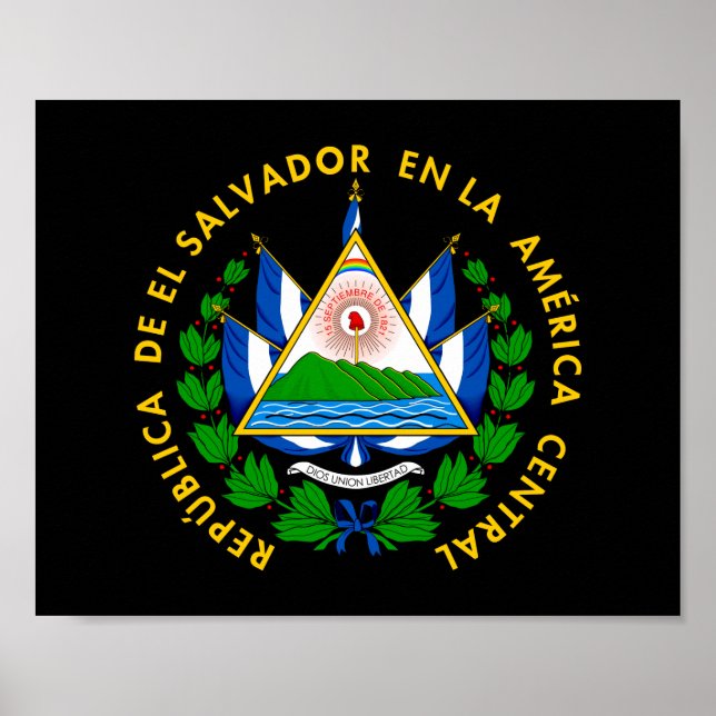 Escudo de El Salvador Poster (Front)