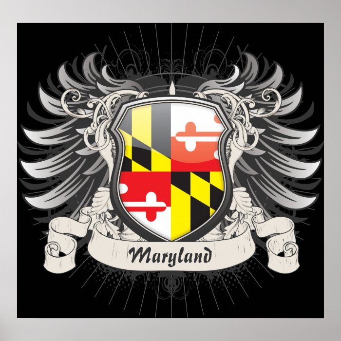 Escudo de Maryland Impresiones de