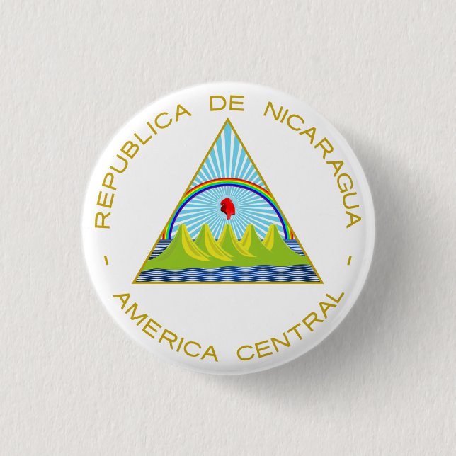 Escudo de Nicaragua Button (Front)