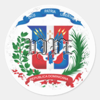 Escudo Distressed Round Stickers