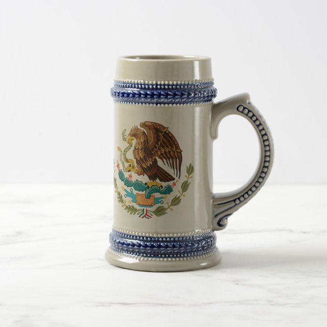 Escudo Nacional de México - Emblema Mexicano Beer Stein (Right)