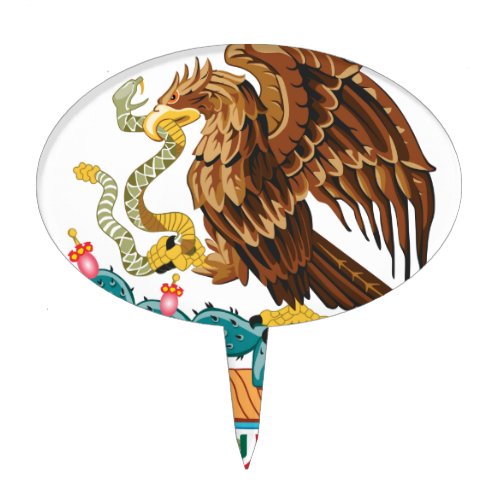 Escudo Nacional de Mxico _ Emblema Mexicano Cake Topper