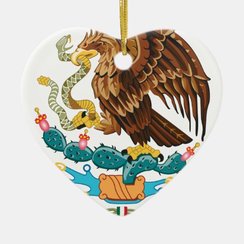 Escudo Nacional de Mxico _ Emblema Mexicano Ceramic Ornament