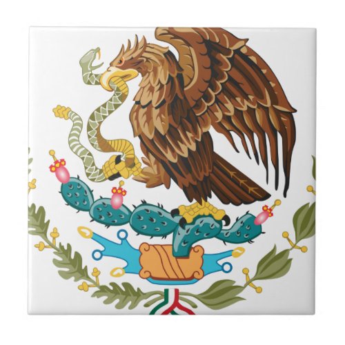 Escudo Nacional de Mxico _ Emblema Mexicano Ceramic Tile