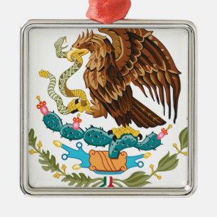 Escudo Nacional de México - Emblema Mexicano Metal Ornament