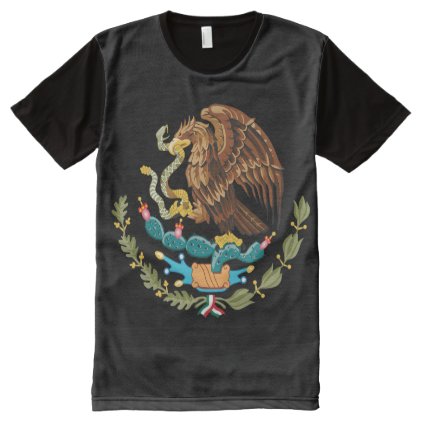 Escudo Nacional de M&#233;xico - Mexican Emblem All-Over-Print T-Shirt