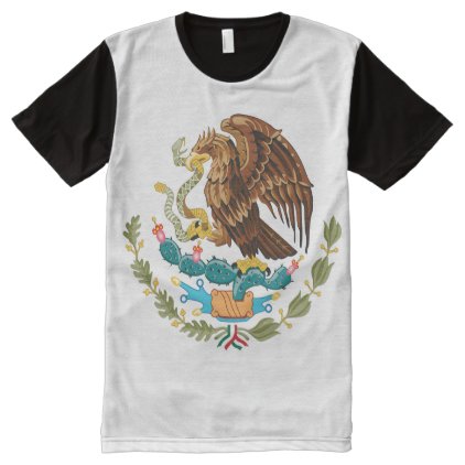 Escudo Nacional de M&#233;xico - Mexican Emblem All-Over-Print T-Shirt