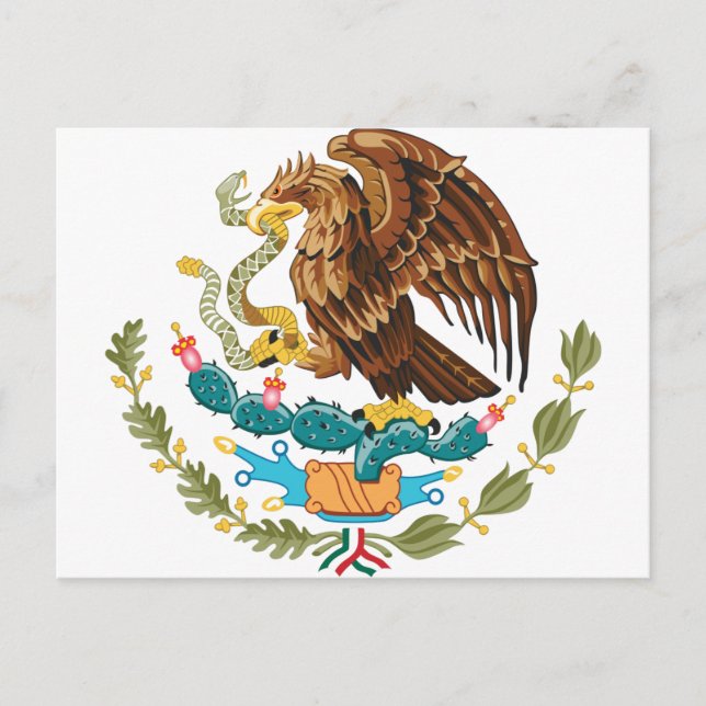 Escudo Nacional de México - Mexican Emblem Postcard (Front)