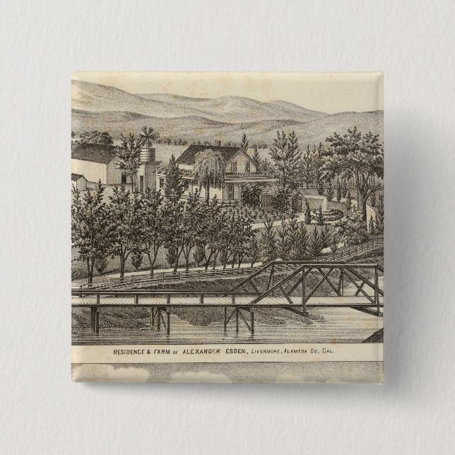 Esden, Clary residences Pinback Button (Front)