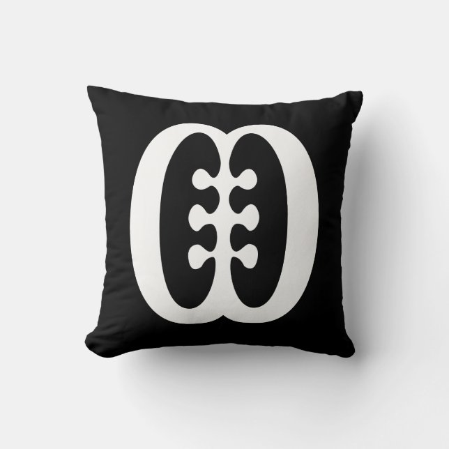 ESE NE TEKREMA | Friendship and Interdependence Throw Pillow (Front)