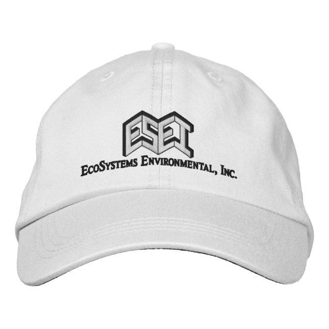 ESEI Black Letters Embroidered Baseball Cap (Front)