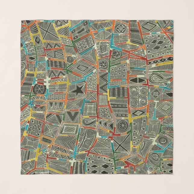 ESHE CHARCOAL SCARF (Front)