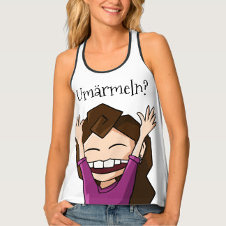 Eshi "sleeves, makes you smuggling." tank top