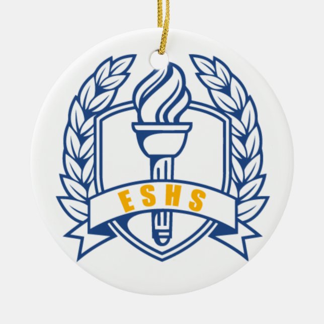 ESHS Honors, scholar, symbol Ceramic Ornament (Front)