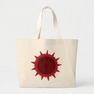 Eshu Chama Dinheiro Large Tote Bag