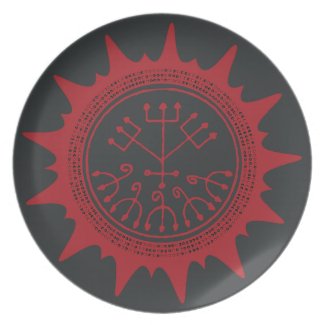 Eshu Sete Encruzilhadas Dinner Plate