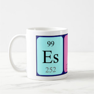 Esila periodic table name mug