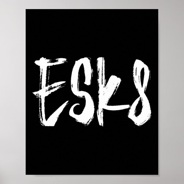 Esk8 - Electric Skateboarding  Poster (Front)