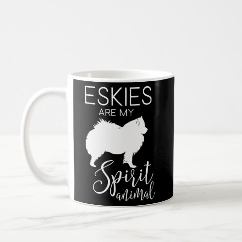 Eskie American Eskimo Dog Spirit Animal J000267 Coffee Mug