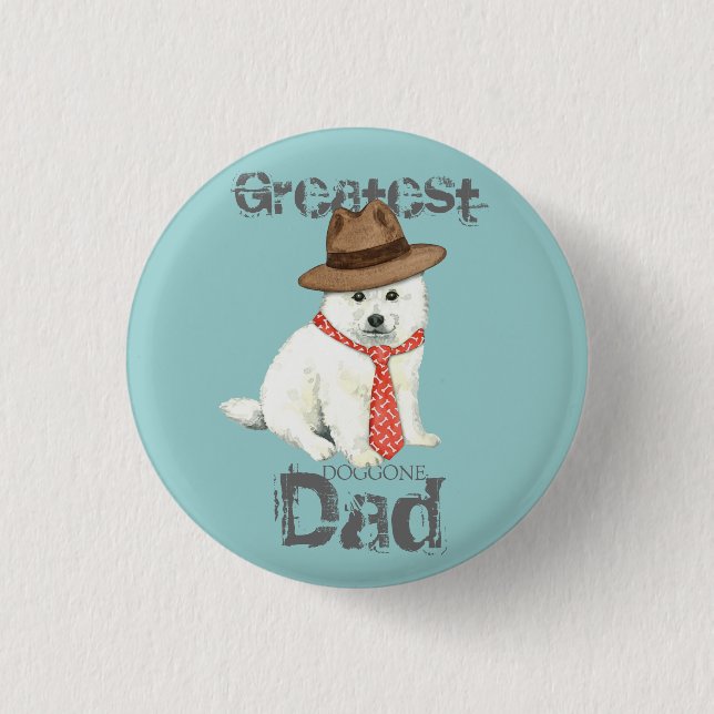 Eskie Dad Button (Front)