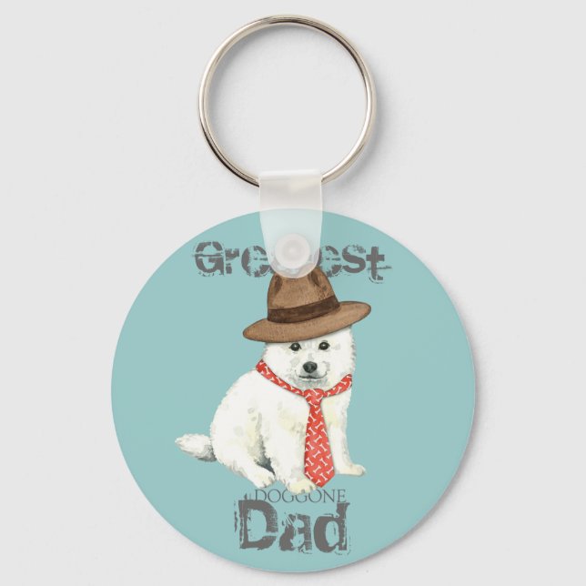 Eskie Dad Keychain (Front)