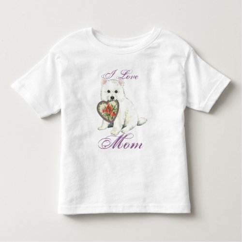 Eskie Heart Mom Toddler T_shirt