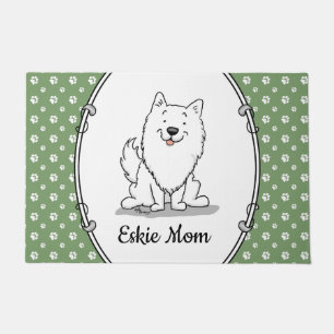 Eskie Mom - American Eskimo Dog Mom Doormat