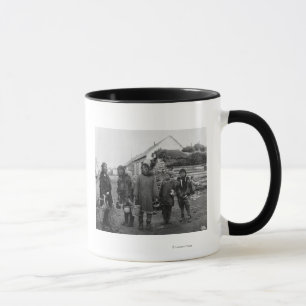 Eskimo Berry Pickers in Nome, Alaska Photograph Mug