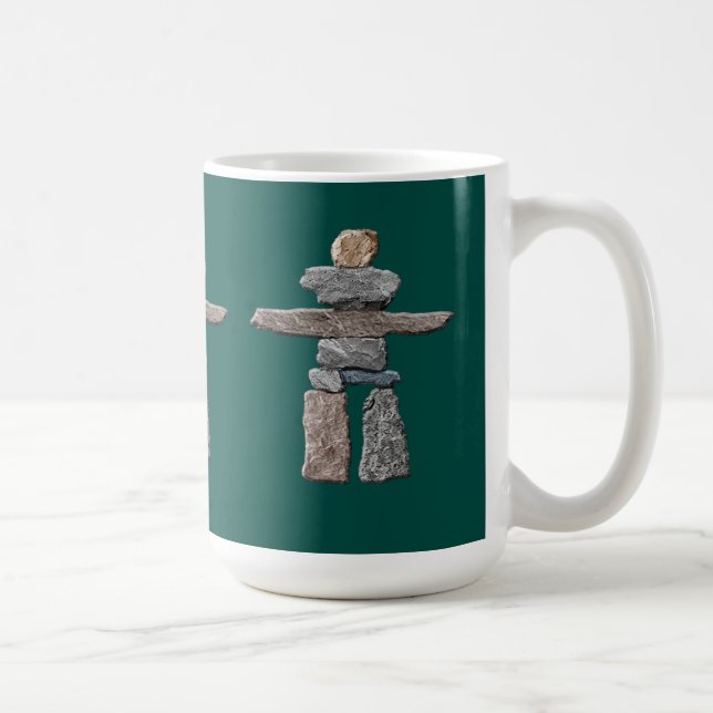 Eskimo Cairn, Inuit Inukshuk Drinking Mug (Right)