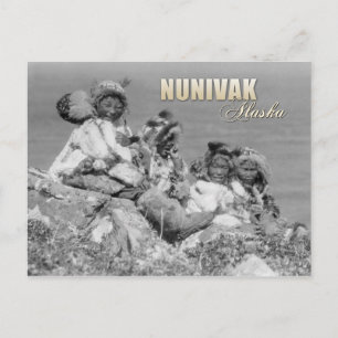 Eskimo children in costume, Nunivak, Alaska Postcard