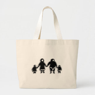 Eskimo Family Large Tote Bag