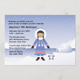 Eskimo Girl Invitation