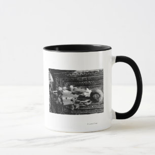 Eskimo Girl Wearing Fur Clothing Alaska Mug