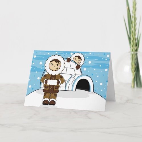 Eskimo  Igloo Card