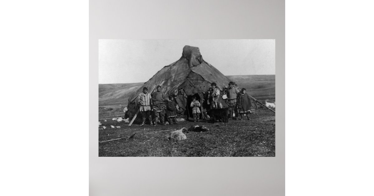 Eskimo Igloo Near Nome, Alaska Photograph Poster | Zazzle